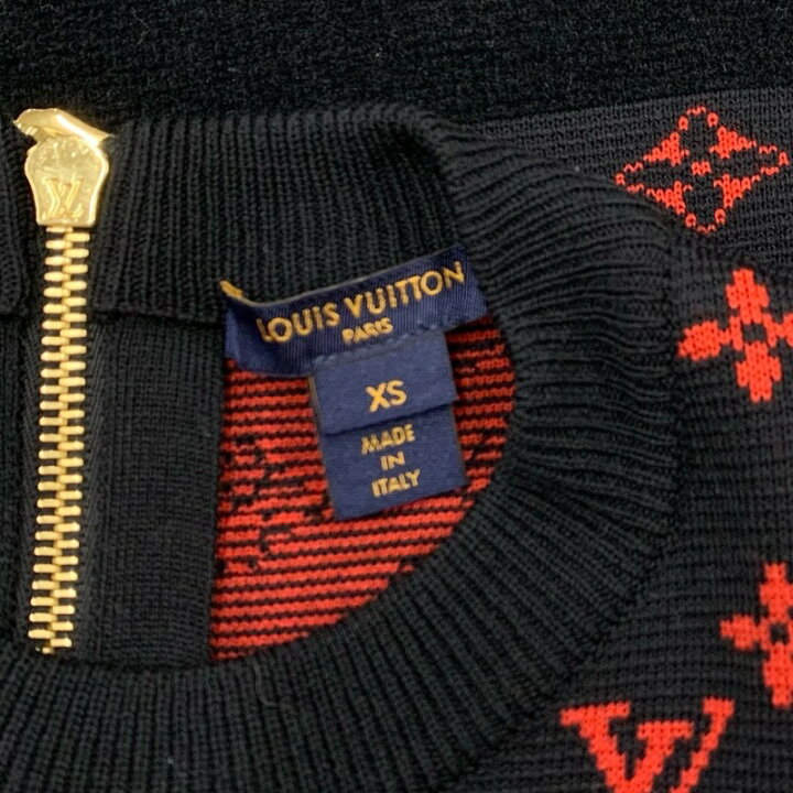 楽天市場】ルイヴィトン LOUIS VUITTON ワンピース ブラック レッド  