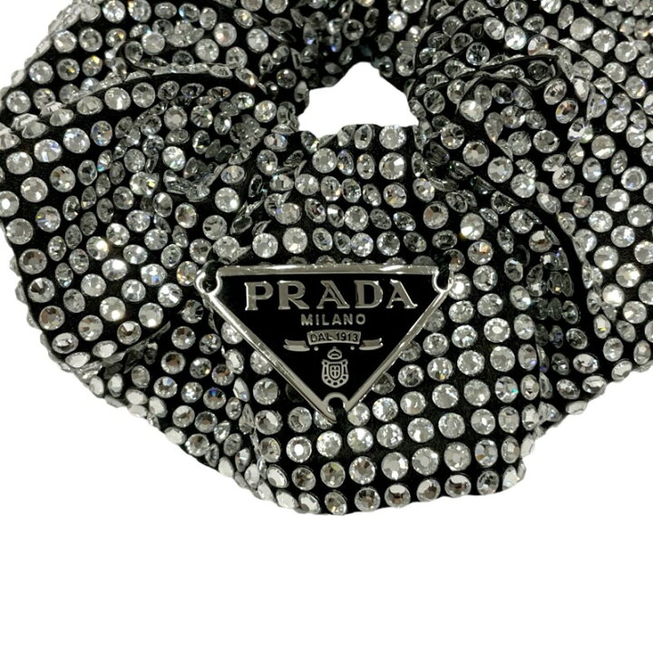 楽天市場】プラダ PRADA ヘアアクセサリー ブラック シルバー  