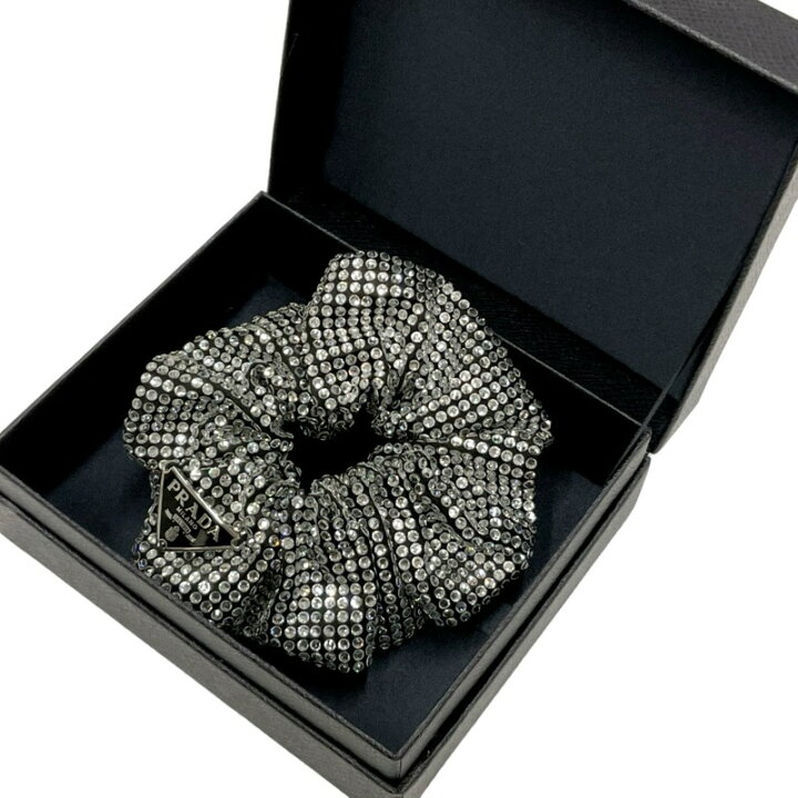 楽天市場】プラダ PRADA ヘアアクセサリー ブラック シルバー  