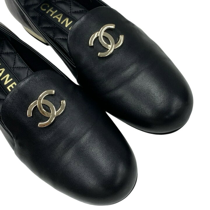 楽天市場】シャネル CHANEL ローファー 革靴 靴 シューズ ラムスキン  