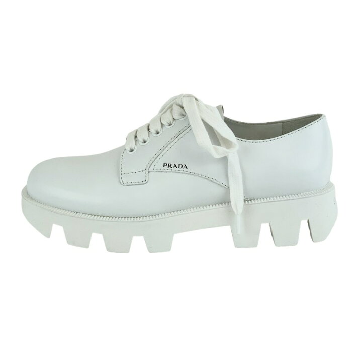 楽天市場】プラダ PRADA スニーカー 靴 シューズ レザー ホワイト 未 