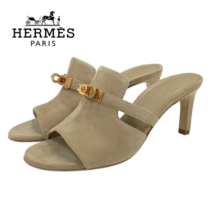 楽天市場】エルメス HERMES キュート サンダル 靴 シューズ スエード 