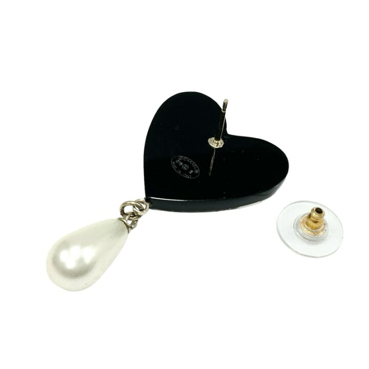 楽天市場】シャネル CHANEL ピアス イヤリング ブラック ゴールド ココ 