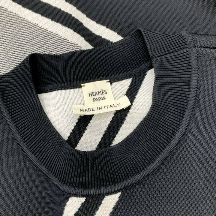 楽天市場】エルメス HERMES ワンピース ブラック ホワイト クロス  