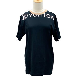 ルイヴィトン LOUIS VUITTON トップス ブラック ベージュ ホワイト Tシャツ ロゴ コットン