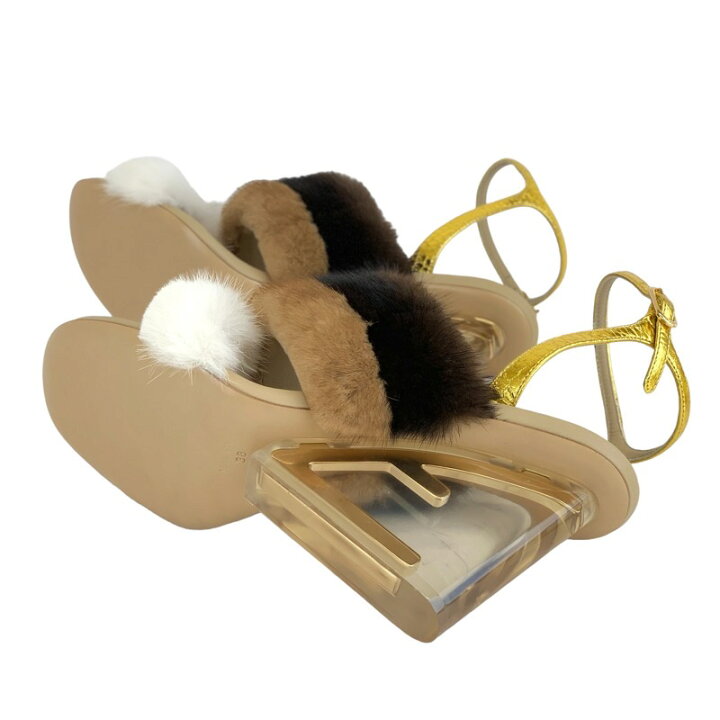 楽天市場】フェンディ FENDI ファースト サンダル 靴 シューズ ミンク 