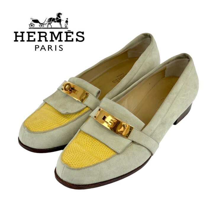 楽天市場】エルメス HERMES ローファー 革靴 靴 シューズ スエード 