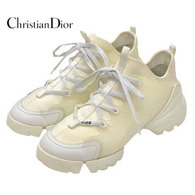 クリスチャンディオール CHRISTIAN DIOR D-CONNECT スニーカー 靴 シューズ ファブリック アイボリー
