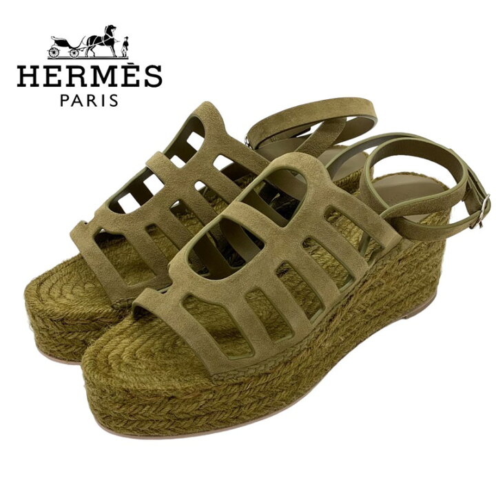 楽天市場】エルメス HERMES カタリア サンダル 靴 シューズ スエード 