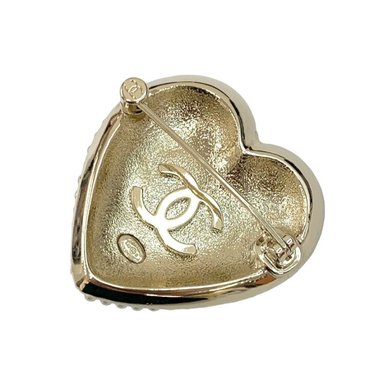 楽天市場】シャネル CHANEL ブローチ コサージュ ゴールド ホワイト  