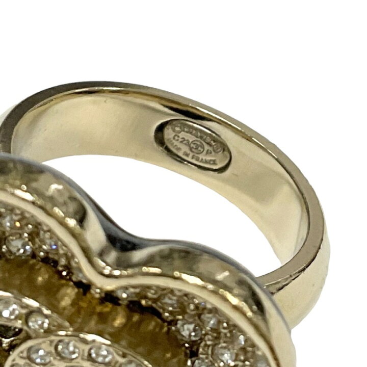 楽天市場】シャネル CHANEL リング 指輪 ゴールド ブラック ココマーク 