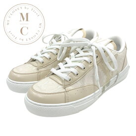ルイヴィトン LOUIS VUITTON チャーリーライン スニーカー 靴 シューズ ファブリック ベージュ ホワイト 未使用 LVロゴ