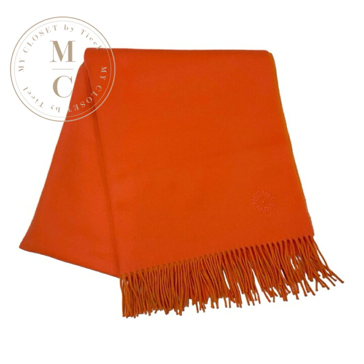 楽天市場】エルメス HERMES ダブルフェイス マフラー カシミヤ  