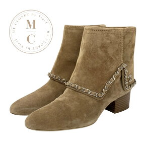 �V���l�� CHANEL �u�[�c �V���[�g�u�[�c �C �V���[�Y �X�G�[�h �x�[�W�� �V���o�[ �R�R�}�[�N �`�F�[��