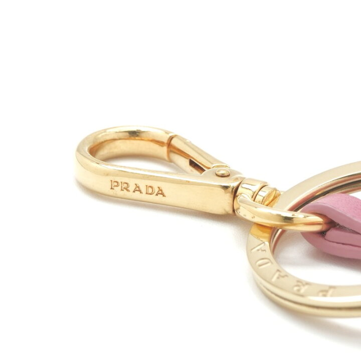 楽天市場】プラダ PRADA チャーム ピンク ゴールド ナッパレザー 