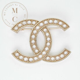 シャネル CHANEL ブローチ コサージュ ゴールド ココマーク