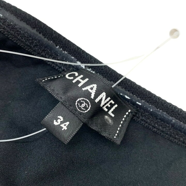 楽天市場】シャネル CHANEL ブラック ココマーク ラインストーン  