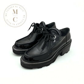 ルイヴィトン LOUIS VUITTON ボブールライン ローファー 革靴 靴 シューズ パテント レザー ブラック ダミエ ダービーシューズ レースアップ