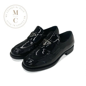 �v���_ PRADA ���[�t�@�[ �v�C �C �V���[�Y �p�e���g �u���b�N �� �V���o�[ �g���C�A���O�����S