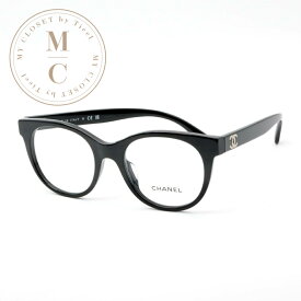 シャネル CHANEL メガネ ブラック ゴールド ココマーク ラインストーン アイウェア ロゴ