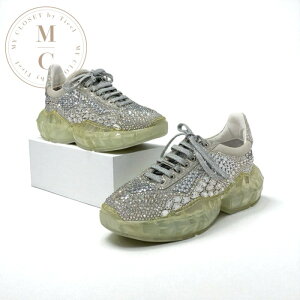 �W�~�[�`���E JIMMY CHOO �_�C�������h �X�j�[�J�[ �C �V���[�Y �X�����t�X�L�[ �V���o�[ �N���X�^�� ���S �r�W���[