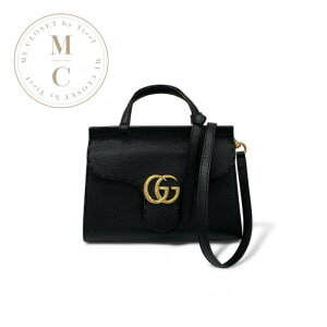 �O�b�` GUCCI �o�b�O �V�����_�[�o�b�O �u���b�N �� �S�[���h GG�}�[�����g �~�j�g�b�v�n���h���o�b�O 2way �n���h�o�b�O