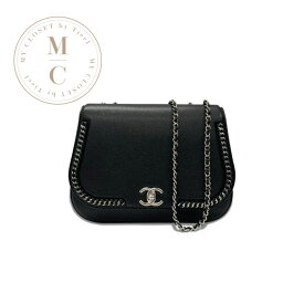 シャネル CHANEL バッグ ショルダーバッグ レザー ブラック 黒 シルバー ターンロック ココマーク チェーン