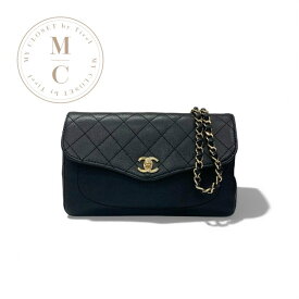 シャネル CHANEL バッグ ショルダーバッグ レザー ブラック ゴールド マトラッセ ココマーク シングルフラップ ダブルチェーン