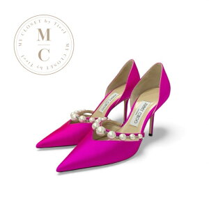 �W�~�[�`���E JIMMY CHOO Aurelie85 �p���v�X �C �V���[�Y �T�e�� �s���N �p�[�� �p�[�e�B�[�V���[�Y