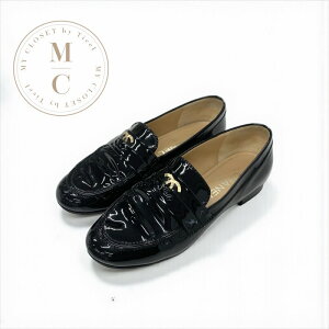 �V���l�� CHANEL ���[�t�@�[ �v�C �C �V���[�Y �G�i���� �u���b�N �� �S�[���h �R�R�}�[�N