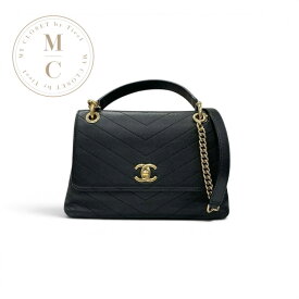 シャネル CHANEL バッグ ショルダーバッグ ブラック ゴールド ココマーク Vステッチ ターンロック 2WAY　ハンドバッグ