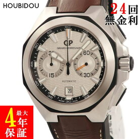 ジラールペルゴ GIRARD PERREGAUX クロノホーク 49970-11-131-HDBA ギヨシェ バー スモセコ メンズ 腕時計自動巻き シルバー 【中古】