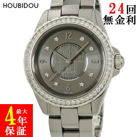 シャネル CHANEL J12 クロマティック H2566 純正ダイヤ メンズ 腕時計自動巻き グレー 【中古】