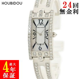 ハリーウィンストン Harry Winston アヴェニューC バングル 330/LQWW31.M/D3.1/D2.1 K18WG無垢 純正ダイヤ レディース 腕時計クオーツ シルバー 【中古】