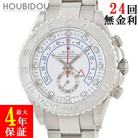 ロレックス ROLEX ヨットマスター2 116689 M番 K18WG無垢製 白 レガッタクロノグラフ メンズ 腕時計自動巻き ホワイト 【中古】