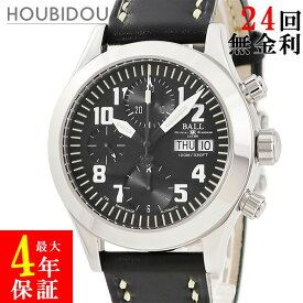 ボールウォッチ BALL WATCH エンジニア 2 クロノグラフ CM1020C OH済 ブラック トリチウム ラウンド メンズ 腕時計自動巻き ブラック 【中古】