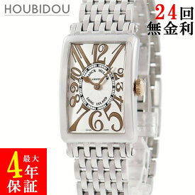 フランクミュラー FRANCK MULLER ロングアイランド レリーフ 902QZRELSTG K18PG×SS コンビ 角型 ビザン数字 レディース 腕時計クオーツ シルバー 【中古】