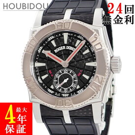 ロジェデュブイ ROGER DUBUIS イージーダイバー SE40 14 9/0 K9.53R OH済 K18WG×SS×カーボン スモールセコンド メンズ 腕時計自動巻き ブラック 【中古】