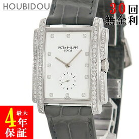 ＼最大4万円割引クーポン数量限定／ パテックフィリップ PATEK PHILIPPE ゴンドーロ 5025/1G K18WG無垢 純正ダイヤ ホワイト 白 スモールセコンド メンズ 腕時計手巻き ホワイト 【中古】