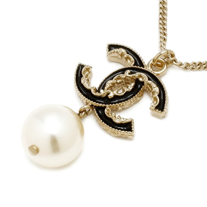 楽天市場】シャネル CHANEL ネックレス ココマーク スイングパール GP  
