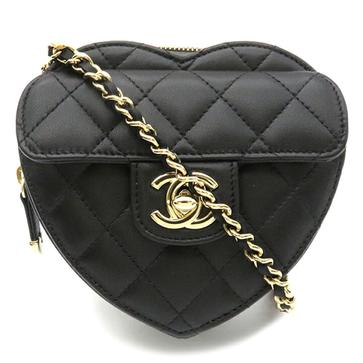 楽天市場】シャネル CHANEL ショルダーバッグ ハート チェーン  