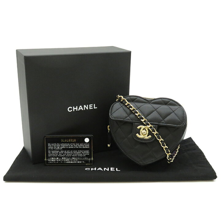 楽天市場】シャネル CHANEL ショルダーバッグ ハート チェーン