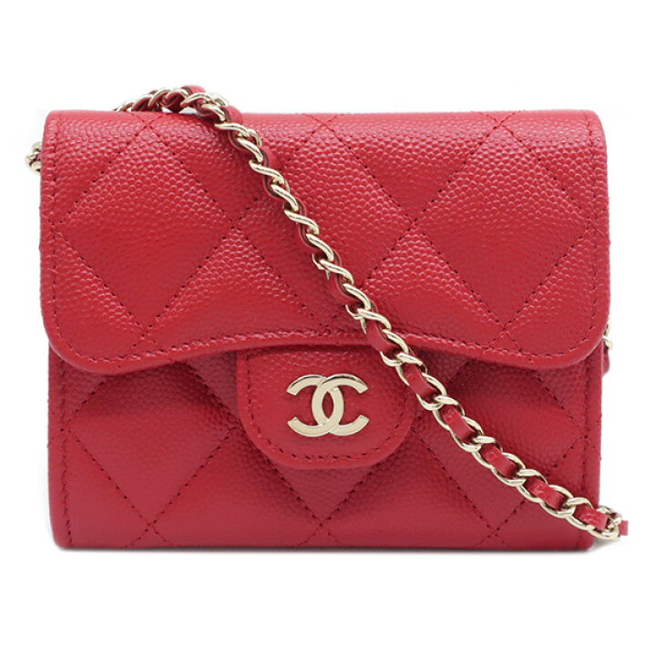 楽天市場】シャネル CHANEL チェーンウォレット マトラッセ コンパクト  