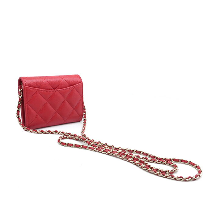 楽天市場】シャネル CHANEL チェーンウォレット マトラッセ コンパクト  
