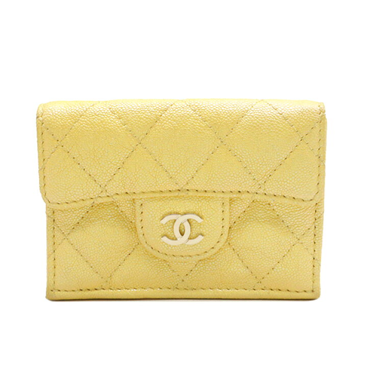 楽天市場】シャネル CHANEL 三つ折り財布 マトラッセ ミニウォレット  