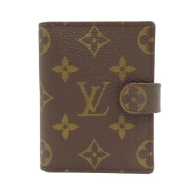 ルイヴィトン LOUIS VUITTON 手帳カバー アジェンダミニ モノグラム 茶 カード入れ パスケース ゴールド金具 R20007 レディース 定番 人気 美品【中古】