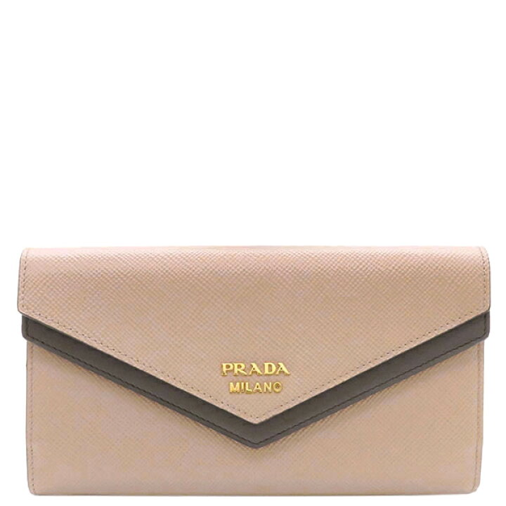 楽天市場】プラダ PRADA 長財布 サフィアーノ バイカラー ダブル 