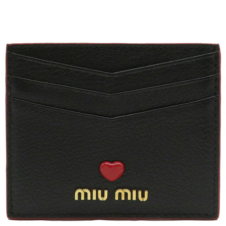 楽天市場】ミュウミュウ MIU MIU カードケース マドラス ラブ レザー  