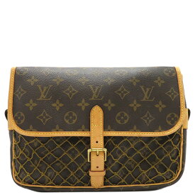 【ポイント10倍 4/27 10時まで】 ルイヴィトン LOUIS VUITTON ショルダーバッグ モノグラムキャンバス ゴールド金具 茶 ネット M40117 【保存袋】【中古】