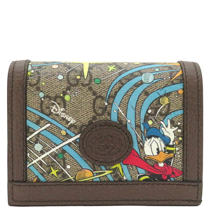 楽天市場】グッチ GUCCI 二つ折り財布 ディズニー ドナルド コラボ GG 